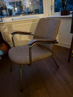 Vintage fauteuil met buisframe, Gispen stijl, Huis en Inrichting, Fauteuils, Ophalen, Zo goed als nieuw, Stof, 50 tot 75 cm