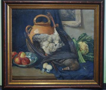 Olieverfschilderij - Albert Janesch - Stilleven beschikbaar voor biedingen