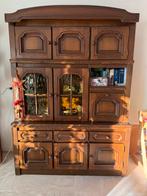 Buffetkast koloniaal eiken - massief, Huis en Inrichting, Ophalen, Gebruikt, 100 tot 150 cm, Met deur(en)