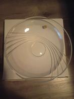 Piacenza Glazen Platte Schaal, Huis en Inrichting, Woonaccessoires | Schalen en Manden, Gebruikt, Schaal, Rond, Ophalen of Verzenden