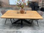 Eetkamertafel ( 2bij 1 meter) 5 stoelen mogen apart verkocht, Ophalen, 50 tot 100 cm, Zo goed als nieuw, Vijf personen of meer
