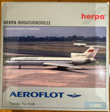 Herpa 1:500 Aeroflot Tupolev TU-154 510547 schaalmodel beschikbaar voor biedingen