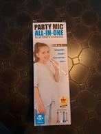 Party microfoon, wit, met kleurtjes. Tevens ook speaker, Audio, Tv en Foto, Karaoke-apparatuur, Ophalen, Nieuw