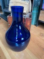 Grote paars/blauwe vaas, Huis en Inrichting, Ophalen, Blauw, Minder dan 50 cm, Glas