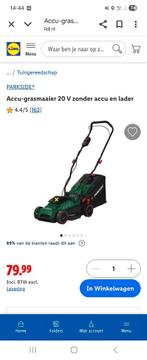 Parkside 20V Accu Grasmaaier Nieuw! 16 aug Emst<>Maastricht, Tuin en Terras, Grasmaaiers, Cirkelmaaier, Accu-grasmaaier, Nieuw