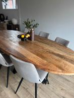 Ovalen eettafel, Ophalen, Japandi, 200 cm of meer, 50 tot 100 cm