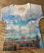 Gaaf dames shirt met een foto uit Amsterdam merk DiVidere, Kleding | Dames, Blauw, Maat 46/48 (XL) of groter, Ophalen of Verzenden