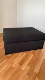 Zwarte hocker / voetenbank 85 x 60 cm, Huis en Inrichting, Banken | Voetenbanken en Poefen, Stof, Zo goed als nieuw, 50 tot 75 cm