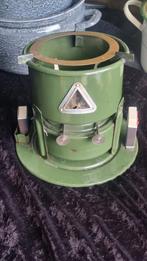 Vintage Emaille 2 pits Petroleumstel - Als Nieuw!, Ophalen of Verzenden