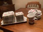 Vintage Servies met Rozenmotief, Ophalen, Zo goed als nieuw, Overige stijlen, Porselein