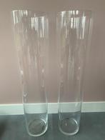 Glazen hoge vazen set, Glas, Zo goed als nieuw, 50 tot 75 cm, Ophalen