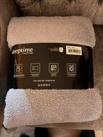 Sleeptime Teddy Dekbedovertrek - Grijs/Wit zwart blauw roze, Dekbedovertrek, Ophalen of Verzenden, Grijs, Nieuw