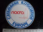 sticker catamaran association europe nacra logo, Verzenden, Zo goed als nieuw, Sport