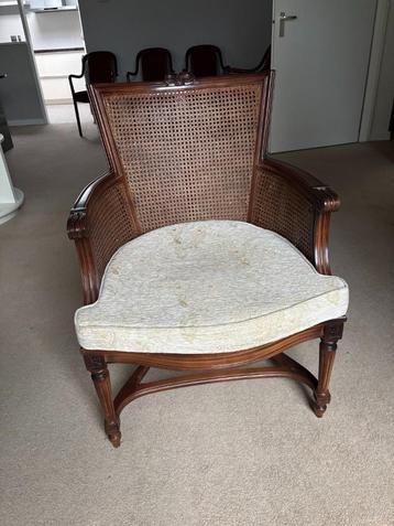 Rotan fauteuil - vintage stoel beschikbaar voor biedingen