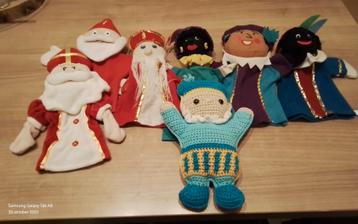 Sinterklaas en Piet  handpoppen Collectie beschikbaar voor biedingen