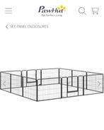 Nieuw PawHut hondenren 12 panelen, nieuw, + gratis mat, Dieren en Toebehoren, 65 tot 100 cm, Ophalen of Verzenden, 75 tot 110 cm