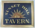 Handgeschilderd bord/Tavern/antiek/vintage/zon/kinderkamer, Huis en Inrichting, Woonaccessoires | Schilderijen, Tekeningen en Foto's