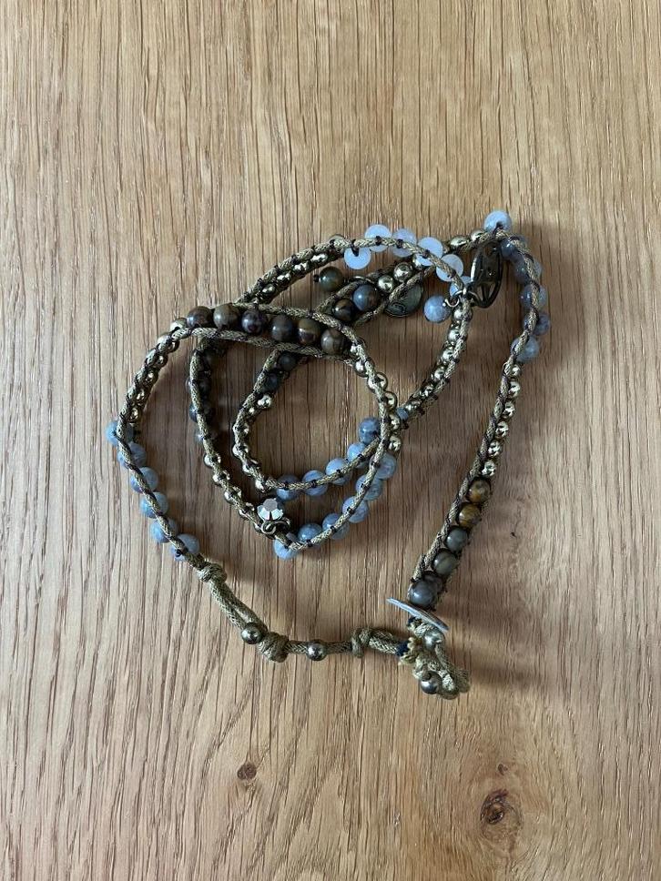 Exoal armband, Sieraden, Tassen en Uiterlijk, Armbanden, Nieuw, Overige materialen, Bruin, Met bedels of kralen, Verzenden