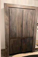 Mooie bruine kast met binnen lade 1 kant hanggedeelte, Huis en Inrichting, Kasten | Kledingkasten, Ophalen, 100 tot 150 cm, 200 cm of meer