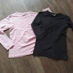 2 basic longsleeve mt. 122/128, Meisje, Ophalen of Verzenden, Zo goed als nieuw, Shirt of Longsleeve