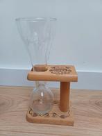 Pauwel kwak bierglas met houten standaard, Ophalen, Glas of Glazen, Overige stijlen, Glas