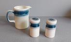 Wedgwood Blue Pacific peper en zoutstel en melkkannetje, Ophalen of Verzenden