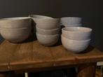12 Kommen/schalen in grijs en blauw, Keramiek, Ophalen of Verzenden, Zo goed als nieuw, Kom(men)