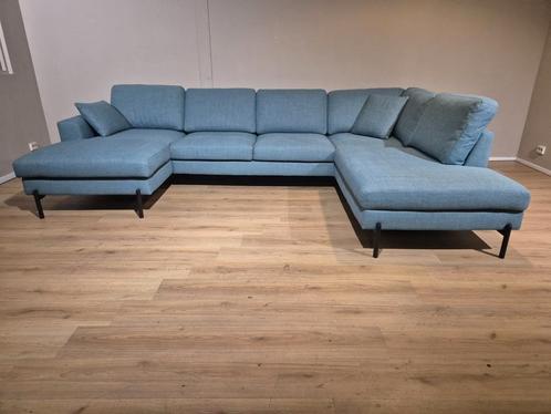 30% Korting - Showmodel - Montel Dali Hoekbank - Petrol, Huis en Inrichting, Banken | Sofa's en Chaises Longues, Nieuw, Vierpersoons of meer