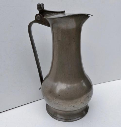 18e eeuwse Franse tinnen kan., Antiek en Kunst, Antiek | Tin, Ophalen