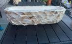 schelpenvaas Eric kuster style white, Tuin en Terras, Kunststof, Minder dan 60 cm, Rond, Nieuw
