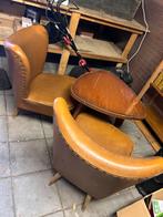 Vintage Set: 2 Stoelen & Tafel, Ophalen of Verzenden