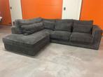 🚚GRATIS LEVERING ✅️zo goed als nieuw ribstof hoekbank grijs, Huis en Inrichting, Banken | Bankstellen, Ophalen, The best sofa