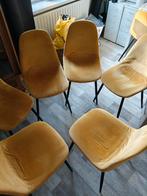 6 mooie okergele eetkamerstoelen, Huis en Inrichting, Stoelen, Ophalen of Verzenden, Zo goed als nieuw, Overige kleuren