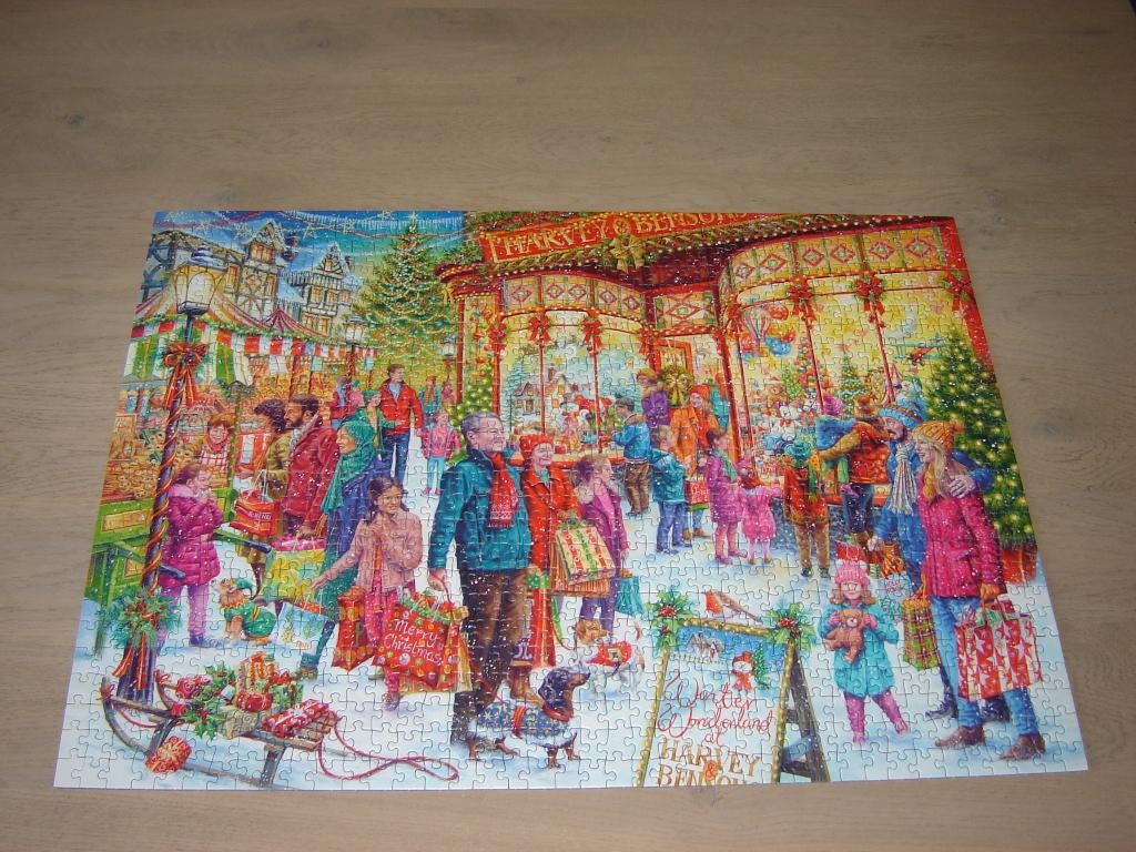 Puzzel Gibsons WINTER WONDERLAND 1000 st., Ophalen of Verzenden, 500 t/m 1500 stukjes, Zo goed als nieuw, Legpuzzel
