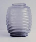 Copier vaas ribbelvaas ton vorm  21 cm hoog, Ophalen