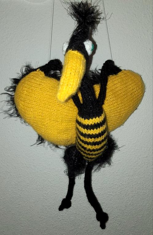 dinosaurus, quetzalcoatlus, gebreid, Kinderen en Baby's, Speelgoed | Knuffels en Pluche, Nieuw, Overige typen, Ophalen of Verzenden