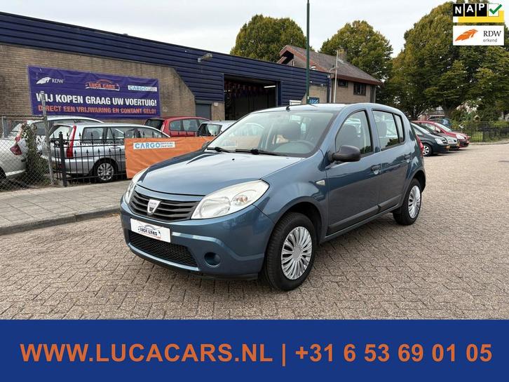 Dacia Sandero 1.2 Ambiance AIRCO + 2X SLEUTEL!, Auto's, Dacia, Bedrijf, Te koop, Sandero, ABS, Airbags, Airconditioning, Centrale vergrendeling