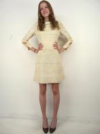 *Abfab Vintage Zijde 60's Jurk 34*, Beige, Ophalen of Verzenden, Zo goed als nieuw, Knielengte