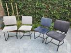 Eettafelstoelen. 6 leuke, in goede staat stoelen., Gebruikt, Verzenden, Zwart, Metaal