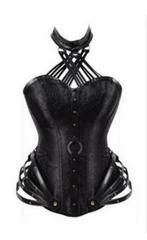 Mooie leren corset met halter, 6XL, Verzenden, Body of Korset