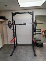 Powerrack inclusief halter en gewichten, Ophalen, Zo goed als nieuw, Halterset