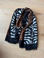 Sjaal Dierenprint Cheetah Zebra Bruin Wit Zwart Sjaaltje, Kleding | Dames, Mutsen, Sjaals en Handschoenen, Ophalen of Verzenden