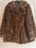 Vintage Nerts Bontjas Maat S/M, Ophalen, Gedragen, Maat 36 (S), Bruin