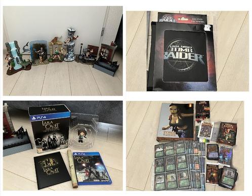 Collectie Tombraider Lara Croft statues, kaarten, PS4 SE, Verzamelen, Complete verzamelingen en Collecties, Ophalen of Verzenden