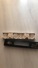 Mooie metalen riemen goud en zilver met diamant, Ophalen of Verzenden, Zo goed als nieuw