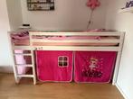 Halfhoogslaper met Tent & Matras, Kinderen en Baby's, Kinderkamer | Bedden, Ophalen, 85 tot 100 cm, Gebruikt, Hoogslaper of Stapelbed