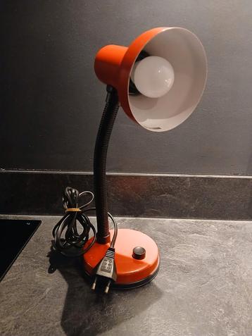 Vintage Jaren 70 Tafellamp Oranje beschikbaar voor biedingen