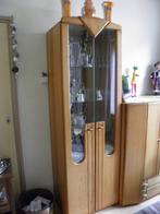 vitrinekast, Huis en Inrichting, Kasten | Vitrinekasten, Ophalen, Met deur(en), Eikenhout, 50 tot 100 cm
