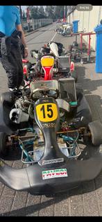 125 cc schakelkart merlin, Sport en Fitness, Karting, Ophalen, Zo goed als nieuw, Kart