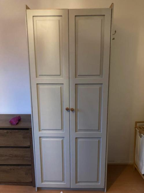 Grijs blauwe kleding kast, Huis en Inrichting, Kasten | Kledingkasten, Zo goed als nieuw, 150 tot 200 cm, 50 tot 100 cm, 50 tot 75 cm